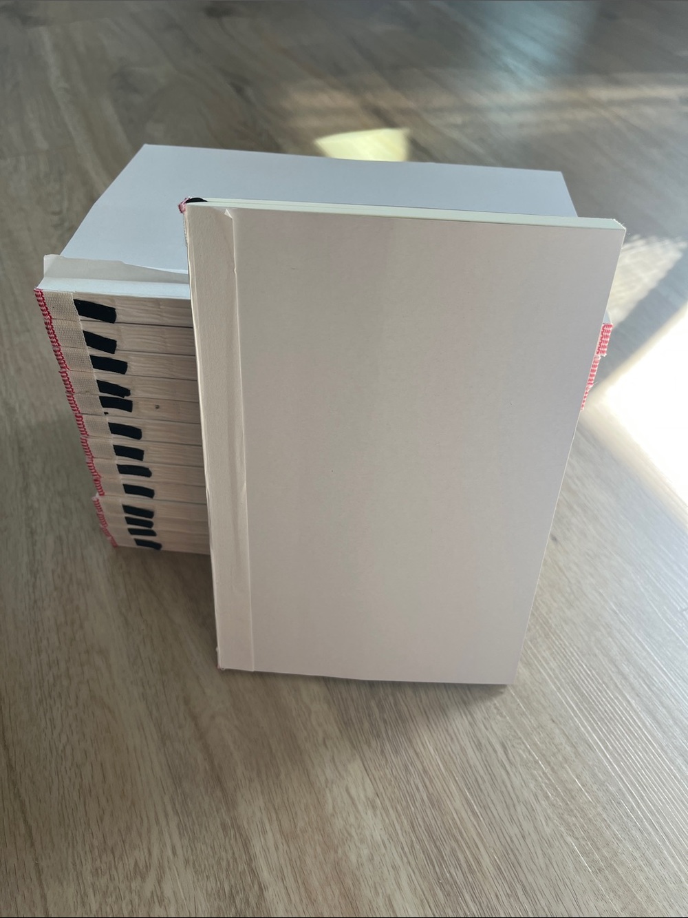 Blank White Softcover Journal for Personal Customization with Bookmark